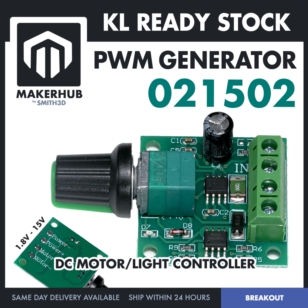 thumbnail image 2 of PCA9685 16-Channel Servo Motor Driver - 12-Bit PWM & I2C For Arduino & Robotics 2 of 11