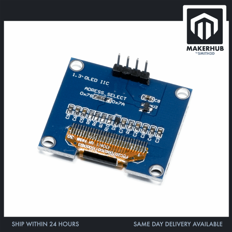Iot Display Module 1.3′ OLED Display Module 1.3 inch White/ Blue OLED Display IIC I2C ...
