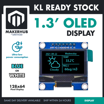 1.3' OLED DISPLAY (WHITE)