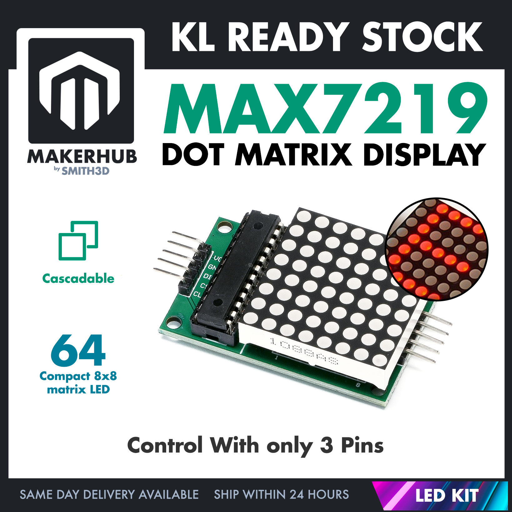 MAX7219 DOT MATRIX DISPLAY