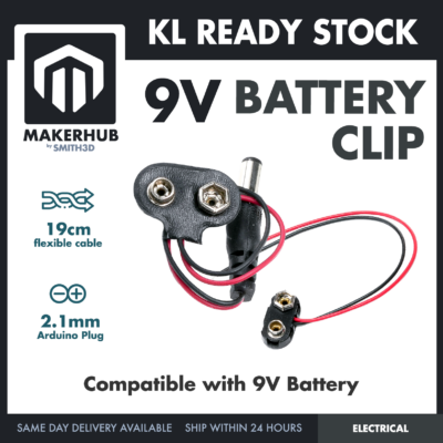 9V BATTERY CLIP(HARD CASE)