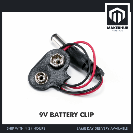 9V BATTERY CLIP (HARD CASE)