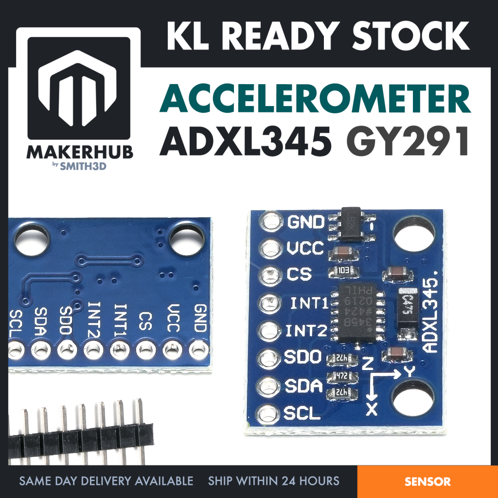 GY291 ADXL345 3-Axis Digital Acceleration Tilt Module For Arduino – Gravity Sensor