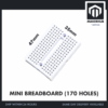 MB102 Breadboard 170 400 830 Holes Breadboard Donut Board Arduino Prototype Multi Color - MINI BREADBOARD 170 HOLES (WHITE)