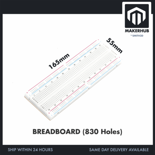 MINI BREADBOARD 170 HOLES (WHITE)