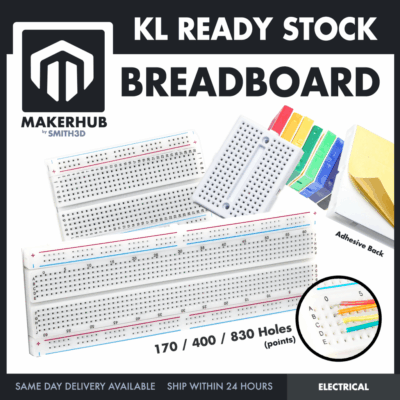 MINI BREADBOARD 170 HOLES (WHITE)