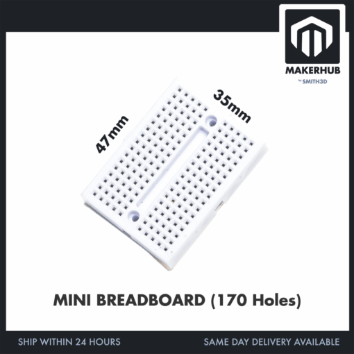MINI BREADBOARD 170 HOLES (WHITE)