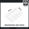 MB102 Breadboard 170 400 830 Holes Breadboard Donut Board Arduino Prototype Multi Color - BREADBOARD (400 HOLES)