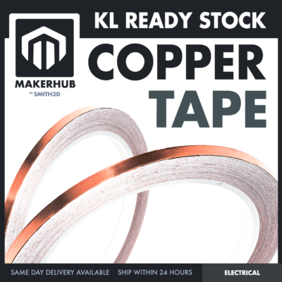 COPPER TAPE 5MM 20M CONDUCTIVE ADHESIVE FOR EMI SHIELDING GUITAR PAPER CIRCUITS