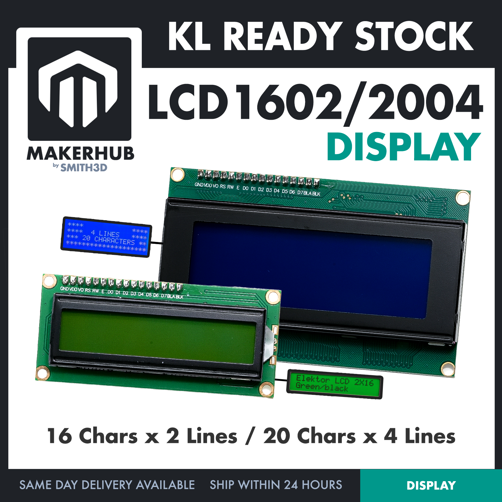 LCD1602 WITH I2C