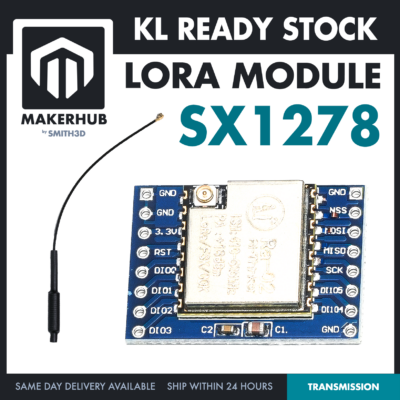 SX1278 RA-02 LORA RF MODULE 433MHZ 18DBM SPI TRANSCEIVER AI-THINKER FOR ARDUINO