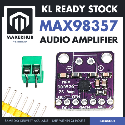 MAX98357A I2S 3W CLASS D AUDIO AMPLIFIER BREAKOUT BOARD FOR RASPBERRY PI ESP32