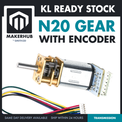 N20 MICRO GEAR MOTOR WITH ENCODER 6V DC METAL GEARED MOTOR FOR ROBOT CAR ARDUINO