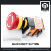 Industrial Emergency Momentary Button LA38 Push Switch RED Push To Stop Button - EMERGENCY BUTTON