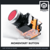 Industrial Emergency Momentary Button LA38 Push Switch RED Push To Stop Button - MOMENTARY BUTTON