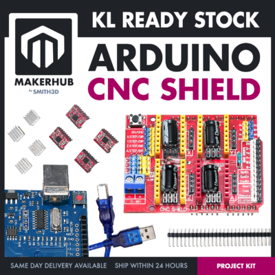 CNC SHIELD V3 KIT WITH 4X A4988 DRIVERS & UNO R3 BOARD 4-AXIS STEPPER MOTOR CONTROLLER