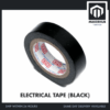 Electrical Insulation Tape 18mm x 10m PVC Color Coded Marking Red White Blue Yellow Green Black - ELECTRICAL TAPE (BLACK)