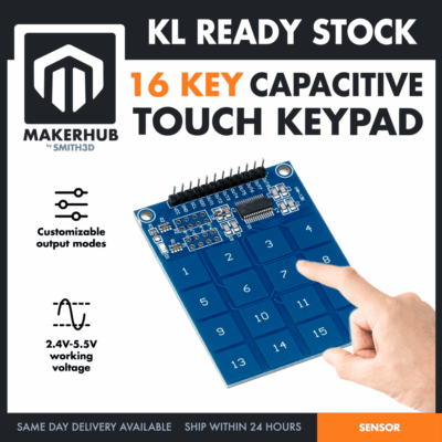 16 KEY CAP. BUTTON MODULE