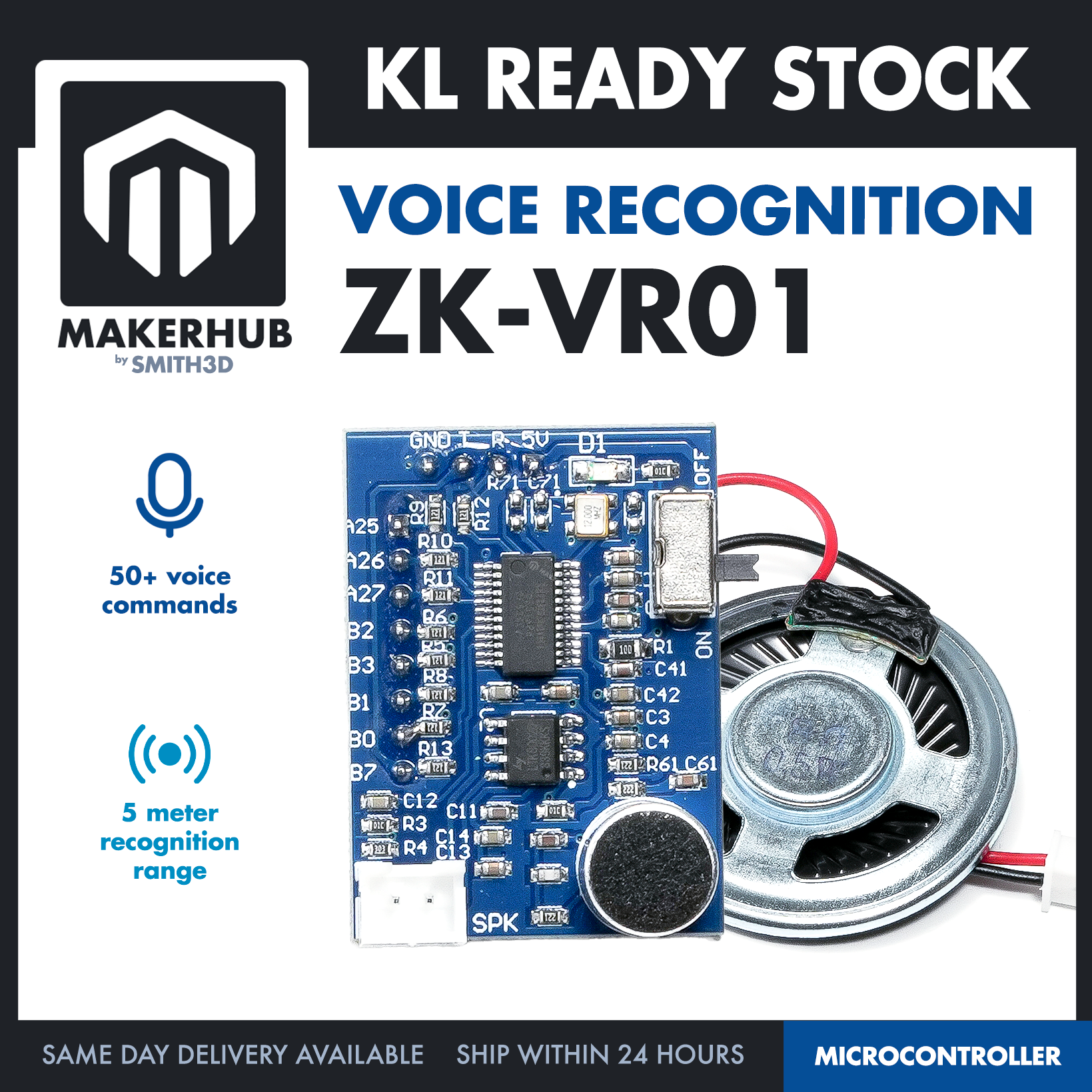 ZK-VR01 VOICE RECOGNITION MODULE